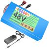 FREEDOH Pacco batterie al Litio da 48 V, batterie Ricaricabili da 48 V, batterie da 8 Ah, 10 Ah, 15 Ah, 20 Ah con Caricabatterie e BMS.