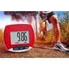 MAJONMMERD Contapassi, Contapassi Portatile con Display LCD ABS, Tiene Traccia dei Passi, della Distanza, delle Calorie e del Tempo di Esercizio, Tascabile per Anziani, Bambini, Jogging, (rosso)