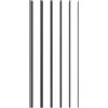 SOESFOUFU Riparazione Canna da Pesca Nero Accessori per Riparazione Rapida di Canne da Pesca Rotte Kit 6pezzi in Fibra di Carbonio Outdoor