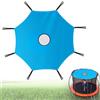 Yunlaishaocer Copertura per tenda trampolino, protezione solare con 8 aste, copertura parasole Ø 305 cm, impermeabile Oxford, anti-UV per parchi giochi