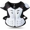Fzaqwen Armatura Bambini con Corpo Schiena Robusta Pettorina Antitrauma Spalle E Fianchi Design Ventilato E Flessibile Adatta a Bambini per Mountain Bike Skateboarding Motocross , Bianco