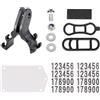 CALLARON Supporto Luce Bici da Manubrio, Clip Torcia in Silicone Nero