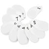Mtlavishness Set di 10 coperture in ferro con numeri, coperture in ferro con numero di bandiera della Corea stampato, custodia in ferro per mazze da 4,5,6,7,8, P, S, A, X,