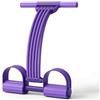 KQFCAZRE Elastico Fitness con Pedali Multifunzionale Banda di Resistenza con Pedali Resistente Elastico a 6 Tubi per Sportivi, Casa, Palestra, Stretching, Rosa