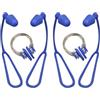 TOMETURE Set 2 Clip per Naso e Tappi per Orecchie in Silicone con Corda, Impermeabili per Nuoto, Protezione Naso in Acqua per e Adulti