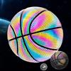 AMONIDA Pallacanestro Luminosa Misura 7, Palloni da Basket in Pelle Composita PU Che Si Illuminano Al Buio, Pallacanestro Durevole con Impugnatura Morbida Senza Batteria Necessaria, Ideale per