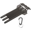 RiToEasysports Custodia per freccette portatile in ABS con fibbia in lega di alluminio, custodia compatta e leggera per freccette con punta in acciaio e punta morbida, Nero, Casual