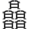 Gucagle Strumento organizzatore per Corda avvolgitore Paracord in plastica Resistente Nera 19x14,5 cm Confezione da 5 per Sport all'Aria Aperta Campeggio Escursionismo
