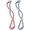 CLISPEED Fascia Elastica da Yoga 2 Unitá in Tpe Comoda sulla Pelle, Portatile per Esercizi a Casa e Sport All'aperto, per Stretching Spalle e Collo