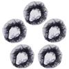 Healeved Retine per Chioma da Ballo in Rete Pizzo Nero 5 Pezzi, Rete per Chignon Riutilizzabile ed Elegante per Performance e Matrimonio