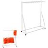 Jidanmian Porta giubbotti di salvataggio resistente, scaffale autoportante con ruote, per asciugare e organizzare, porto turistico, parco acquatico, piscina, negozio al dettaglio(Black,1-Tier)