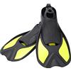 ShanQuilyx Sport acquatici all'aria aperta Pinne per nuoto Pinne per snorkeling morbide Pinne per immersione Scarpe da nuoto per uomo adulto donna (l)