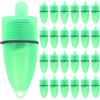 WESIEVYA Lampade da Pesca Notturna Sensore, 25 Pezzi LED Impermeabili in Abs Batteria a Bottone, Facili da Usare per Attività di Pesca All'aperto