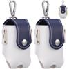 HINTRMENT Set 2pezzi Borsa per Palline da Golf in Pelle Sintetica Design a Marsupio, Pratica Custodia Portatile per Golfing, per Conservare Palline e Tee Durante Gioco