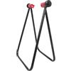 minkissy Supporto per Bici Pieghevole e Manutenzione Bici in Ferro Nero, Cavalletto da Terra Regolabile in Altezza, Resistente e Adatto per Mountain Bike