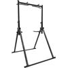 yunaoii Power Tower pieghevole con barra per trazioni, attrezzo per fitness autoportante con asta regolabile in altezza, portata 200 kg, adatta per trazioni, flessioni e allenamento addominali, struttura