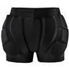 DEVNWIGMO Protezione Anche Bambini Pantaloncini Imbottiti Vestibiltà Elastico Comfort Foderato Materiale Resistente Adatti a Sport Outdoor Pattinaggio Snowboard , Nero , XXS/120 Adatto Per 100-115cm