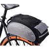 VERTAST Bici Borsa Posteriore Cremagliera Pacchetto Custodia con spallina per Sacchetto 13L per Mountain Bike Bicicletta Ciclismo MTB, Nero