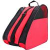 RNXRZANK Borsa Porta Pattini a Rotelle con Design a Tre Strati, Scomparti Laterali in Rete Traspirante, Tracolla Regolabile, Materiale in Poliestere Resistente, Rosso