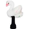 KiBcsLic Copritesta Cigno Peloso Coprimazza Driver Cigno Bianco Accessorio Sportivo