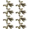 PHENOFICE Esche da Pesca 8 Pezzi Morbide a Forma di Rana 6cm 5g con Gancio in PVC per Pesca All'aperto e Sport Outdoor