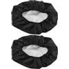 DEARMAMY Copertura per Cestino Bicicletta Elettrica 2 Pezzi in Tela Resistente all'Acqua Design Portatile e Facile Installazione per Uso All'aperto Nero