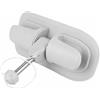SunsoilGiant Boat Swivel Seat Porta Rotante in PVC Struttura Solida con Inserto in Lega di Alluminio Facilità di Installazione su Barche Gonfiabili Adatto per Attività Ricreative Pesca, Light Grey