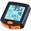 wisoolkic Accessori per biciclette leggere Tachimetro Compatto per mountain bike Contachilometri Display Orologio Codice Ciclismo e altre attività all'aperto.