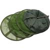 Angoily Rete da Pesca Rivestimento Pu Verde in Acciaio Inossidabile Leggera e Facile da Trasportare, Cestino Porta Pesci la Pesca Outdoor