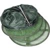 FRCOLOR Rete da Pesca Pieghevole Rivestimento Pu in Acciaio Inossidabile la Pesca e Conservazione del Pesce Verde Leggera e Portatile
