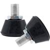 DOITOOL Stopper in Cemento in Rotelle Altezza Pattini Regolabile Gomma per e Design Ergonomico, Fermadita Resistenti All'abrasione Asfalto per Pavimenti