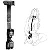 binxliuxo B-D-S-M Wrist Restraints Restraint Collar Handcuffs Leather Restraint Harness Bon-dage Set Adjustable Restraint Straps Restraint Handcuff Set Couples' Adult Toys
