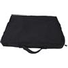 Riuulity 16,5x12,6 Pollici Fodera per Cuscino per Sedile da Stadio Impermeabile in Tessuto Oxford 600D Antiscivolo per Gradinata per Sedie da Giardino, con Protezione da Pioggia e (Black)