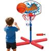 Generico Schwimmender Basketballkorb Für Pool & Garten - PP + | 63 × 76 Cm | Wasser‑ & Landspielzeug Für Kinder | Komplettset Mit Ball & Pumpe Für Familienspaß Im Freien