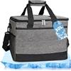 Corpower Borsa Termica 30 L, Borsa Frigo Grande per Uomo e Donna, Borse Frigo Portatile e Pieghevole, Adatto per Picnic, Campeggio, Spiaggia, Viaggio, Shopping, Ufficio, Scuola (Grigio Scuro)