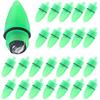 Housoutil Luci di Allarme per Pesca Notturna 25 Pezzi LED Multifunzione Impermeabili per Attività All'aperto Batteria a Bottone e Corpo in Abs