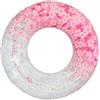 Generico Swim Ring - PVC, Inflatable Flower Sequin Float, Ergonomic Handle | Swimming Pool Tube, Water Lounge Toy, Beach Float Accessory For Lake, River, Water Park, Vacation, Party And Travel Photo Prop