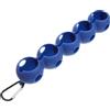 TOVINANNA Portapalline da Golf in Silicone Blu Moschettone, Custodia Elastica Portatile e Comoda da Appendere per 5 Palline, Accessorio Sportivo per Borsa da Golf