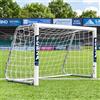 FORZA Alu60 Pro - Porta da calcio pieghevole [1,2 x 0,8 m], telaio resistente alle intemperie e rete in HDPE, design a sgancio rapido, per interni ed esterni