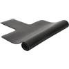 SunsoilGiant Pilates Pad Materassino Protettivo Antiscivolo Cuscino Reformer Imbottito Pu Gomma per Attività Pilates Adatto per Sala Ginnastica Usi Sportivi Tempo Libero, Nero, 57CM 97CM 4.5MM