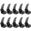 Toddmomy 10 Pezzi Ganci Porta Bilanciere per Power Rack in PC Nero, Montaggio Facile, Risparmio Spazio per Attrezzature Palestra e Home Gym