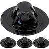 KHBUAB Supporto Motore Kayak in PVC Resistente all'Usura Regolazione Angolare, Kit Montaggio 4 Pezzi per Canoe e Barche Gonfiabili, Design Raffinato Nero
