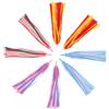 LIGHTAOTAO 4 Paia di Frange per Manubrio in Plastica per Biciclette e Monopattini, Decorazioni Colorate per Esterni, Migliorano visibilità e Stile per Ragazze