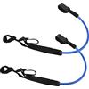 BTOSEP Guinzaglio da surf, regolabile, 55,9-71,1 cm, durevole, forte resistenza alla trazione, per surf, sport acquatici, confezione da 2, in TPU (blu)