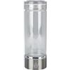 SPYMINNPOO Batteria al Litio Ricaricabile con Tazza di Acqua Idrogenata Bottiglia d'Acqua Portatile da 420 Ml con Corpo in Vetro e Luce a LED, per Ufficio di Viaggio a Casa (Silver)