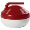 JunZheHub Mini Set Sliding Stones da Tavolo Giocattolo per Bambini Materiali Plastica E Acciaio Facile da Montare Adatto a Attività Ricreativa Allenamento Domestico, Palla Da Curling Rossa Da 30mm