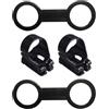 JEWEDECO Kit 4pezzi Fibbia in Silicone e ABS per Maschera da Immersione e Snorkel, Leggera e Portatile, Accessori per Attrezzature Subacquee
