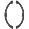 YARNOW 2 Pezzi Protezione Snowboard in Gomma Nera Assorbimento Urti, Striscia Curva per Paraurti Testa e Coda, per Allenamento e Competizione