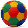 NASSMOSSE Pallone da calcio indoor silenzioso, pallone da calcio silenzioso colorato per bambini - colorato, 8, 00 pollici
