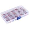Gucagle 30 pezzi di esche colorate per esche da pesca con triplo accessorio per attrezzatura per pesca d'acqua dolce in acqua salata metallo colorato 140g 17,4x10x2,2 cm